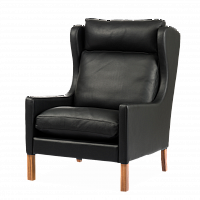 кресло wingback чёрный в Чите