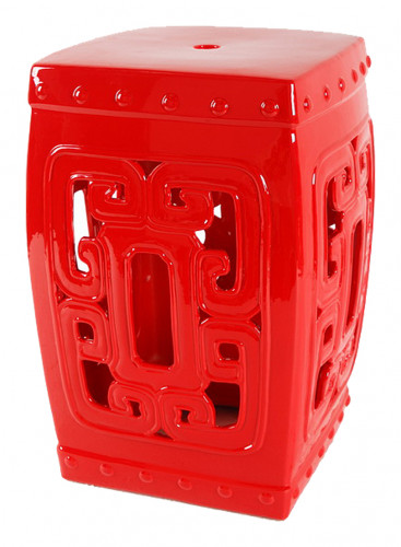 керамический столик-табурет oriental stool red в Чите