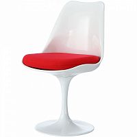 стул eero saarinen style tulip chair красная подушка в Чите