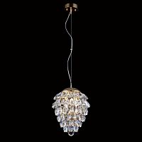 подвесной светильник crystal lux charme sp3+3 led gold/transparent в Чите