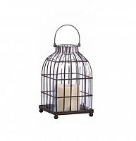 подсвечник-фонарь металлический клетка bird in cage ii, 22 см в Чите