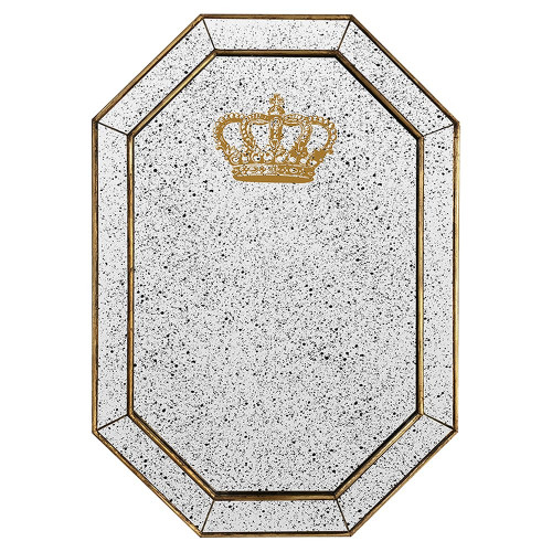 зеркало состаренное восьмиугольное с короной crown в Чите