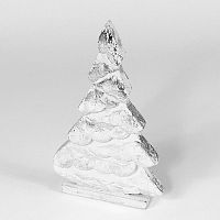 украшение новогоднее на подставке ель серебряная snow tree, 22х11х5 см в Чите