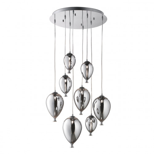 подвесная люстра ideal lux clown sp8 cromo в Чите