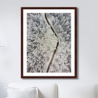 картина: winter road view в Чите