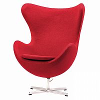 кресло egg chair красное в Чите