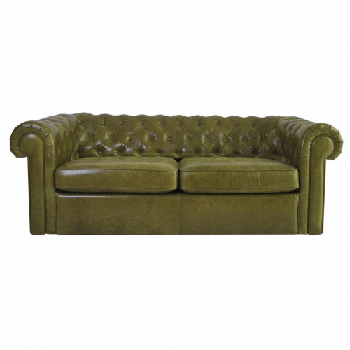 диван chesterfield двухместный прямой оливковый в Чите