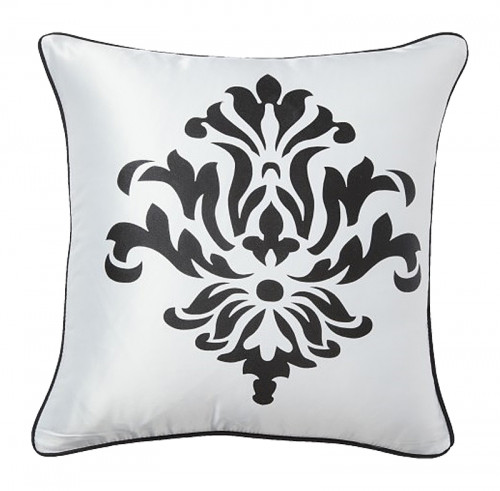 подушка с геральдическими лилиями fleur de lys ii white в Чите