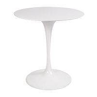 стол eero saarinen style tulip table top mdf d70 глянцевый белый в Чите