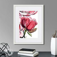 картина: himalaya plants pink-flower on white i, 1869г. в Чите