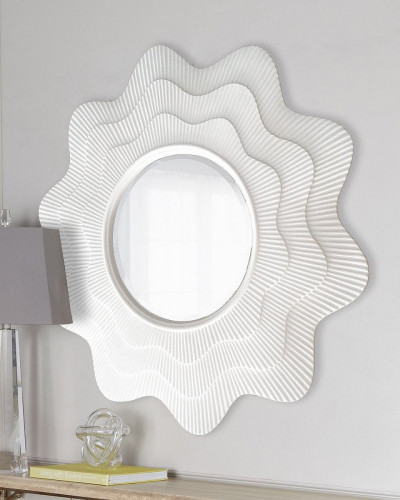 зеркало круглое фигурное марайа chalk white в Чите