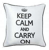 подушка с надписью keep calm and carry on в Чите