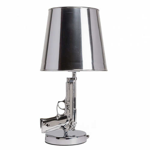 настольная лампа flos - bedside gun silver в Чите