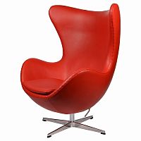 кресло arne jacobsen style egg chair красное в Чите