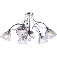 потолочная люстра arte lamp silenzio a9559pl-5cc хром в Чите