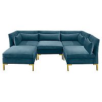 диван zara sectional угловой синий в Чите