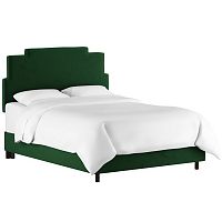 кровать двуспальная 160х200 зеленая paxton emerald velvet в Чите