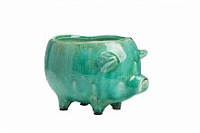 цветочный горшок pig planter голубой в Чите