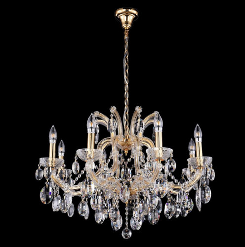 подвесная люстра crystal lux hollywood sp8 gold в Чите