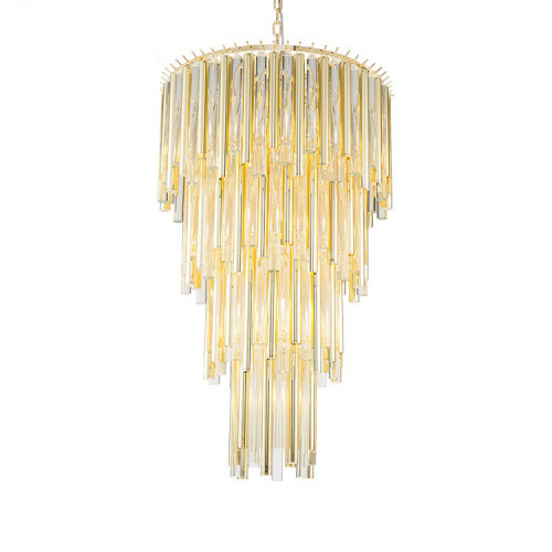 люстра gigi 13 gold от delight collection прозрачная/золото в Чите