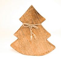 украшение новогоднее ель деревянная wooden tree, 23х23х2,5 см в Чите