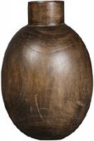 ваза деревянная объемная с широким горлышком 42 см kongo в Чите