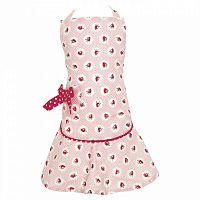 детский фартук w/bow strawberry pale pink в Чите