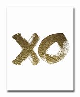 постер xo золотой a4 в Чите