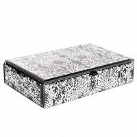 шкатулка для украшений кобра серая 23x15x5 см в Чите