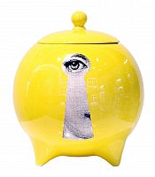 декоративная ваза с крышкой пьеро форназетти la chiave yellow в Чите