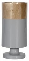 ваза настольная rustic chic tube wood grey в Чите
