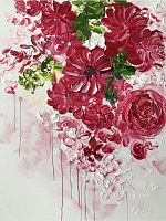 картина маслом дивные цветы 90*120 см. в Чите