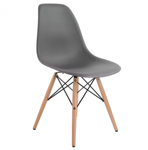 стул деревянный pc-015 серый (eames style) в Чите