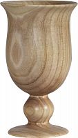 ваза кубок деревянная 11х18 см goblet в Чите