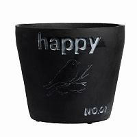 цветочный горшок happy чёрный в Чите