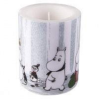 свеча большая moomin зимнее путешествие, 8 см в Чите