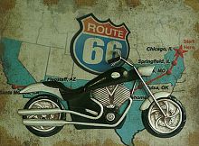 декоративное настенное панно motorcycle story в Чите
