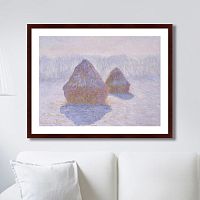 картина: haystacks (effect of snow and sun), 1891г. в Чите