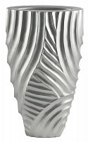 ваза с объемным рельефом 52 см frost pattern серебро в Чите