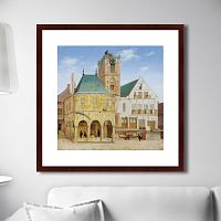 картина: the old town hall of amsterdam, 1657г. в Чите
