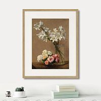картина: roses and lilies, 1888г. в Чите