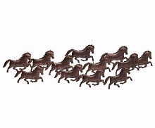 декор horses настенный медного цвета в Чите