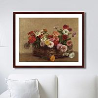 картина: panier de zinnias, 1856г. в Чите