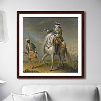 картина: empress elizaveta petrovna on horseback, 1745г. в Чите