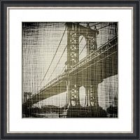 постер с паспарту в раме bridges of new york в Чите