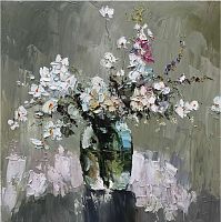 картина маслом красивые цветы fiori в Чите