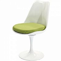 стул eero saarinen style tulip chair зеленая подушка в Чите