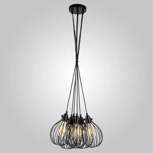подвесная люстра eurosvet moll 50059/6 черный в Чите