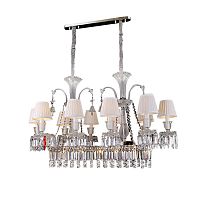 люстра baccarat 10 от delight collection белая/прозрачная/ хром в Чите