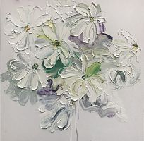 картина маслом превосходные ромашки 100*100 см. в Чите